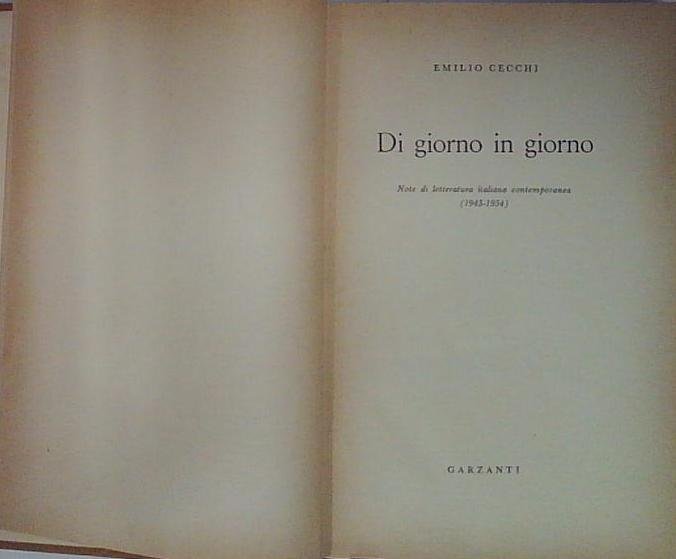 di giorno in giorno | Immagine principale