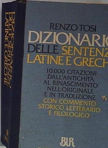 Dizionario delle sentenze latine e greche