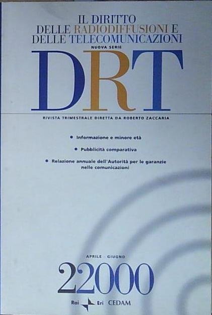 DRT. IL DIRITTO DELLE RADIODIFFUSIONI E DELLE TELECOMUNICAZIONI | Immagine Gallery 2