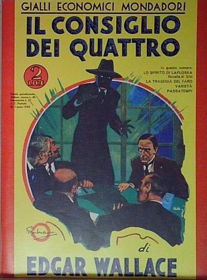 Edgar wallace IL CONSIGLIO DEI QUATTRO. ROMANZO. Mondadori, Gialli Economici, | Immagine principale