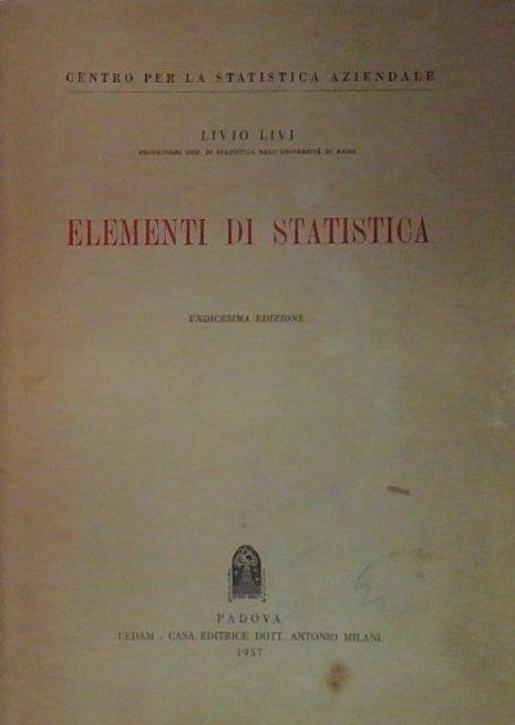 Elementi di Statistica - nona ediz. | Immagine principale