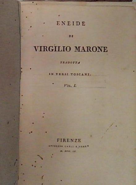 eneide di virgilio in versi toscani 1 | Immagine principale