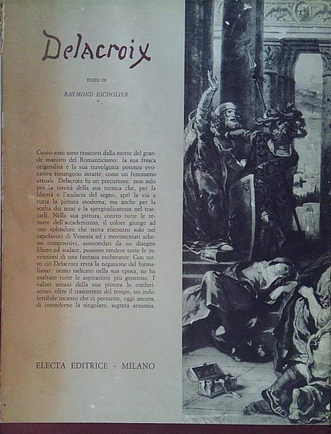 Escholier raymond EUGENE DELACROIX ELECTA | Immagine principale