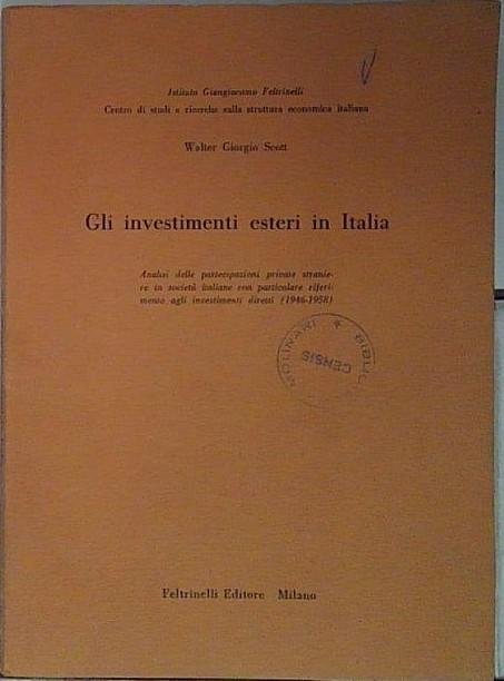gli investimenti esteri in italia | Immagine principale