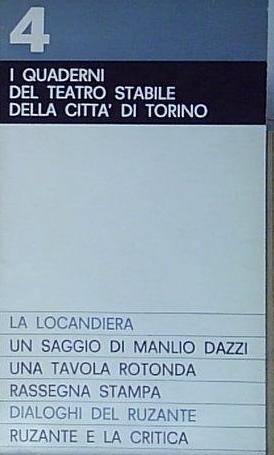 I QUADERNO DEL TEATRO STABILE DI TORINO 4 | Immagine principale