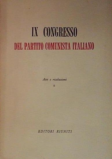 ix congresso del partito comunista italiano | Immagine principale