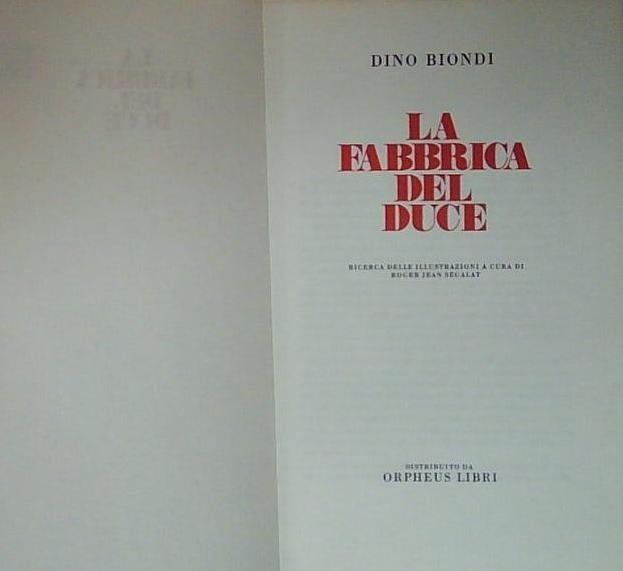 LA FABBRICA DEL DUCE | Immagine principale