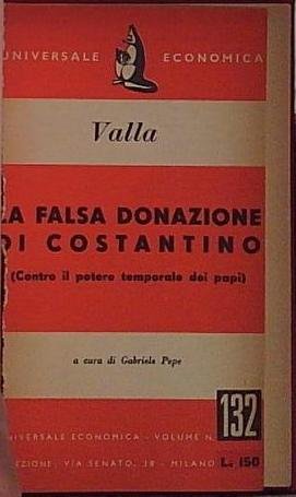LA FALSA DONAZIONE DI COSTANTINO (Contro il potere temporale dei … | Immagine principale