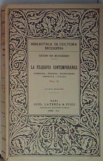la filosofia contemporanea vol ii | Immagine principale