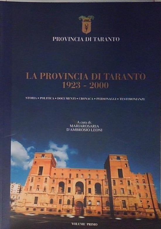 la provincia di taranto 1923 2000 | Immagine principale
