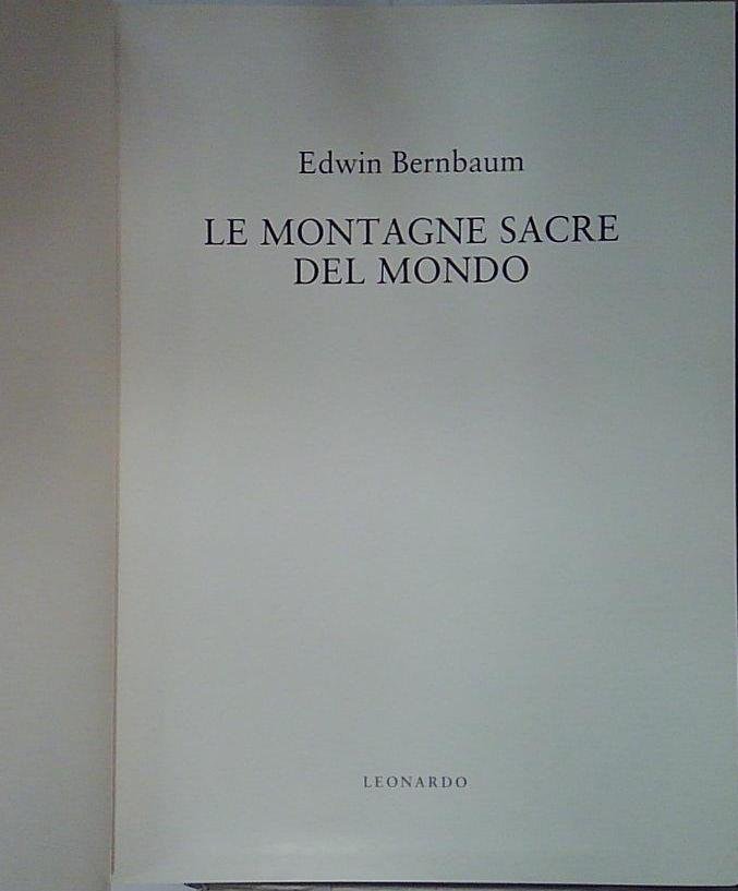 Le montagne sacre del mondo | Immagine principale