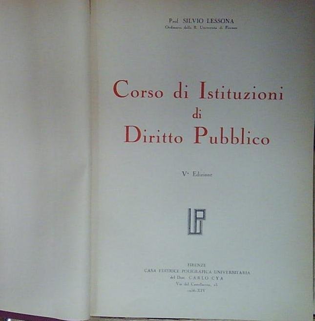 Lessona CORSO DI ISTITUZIONI DI DIRITTO PUBBLICO | Immagine Gallery 1