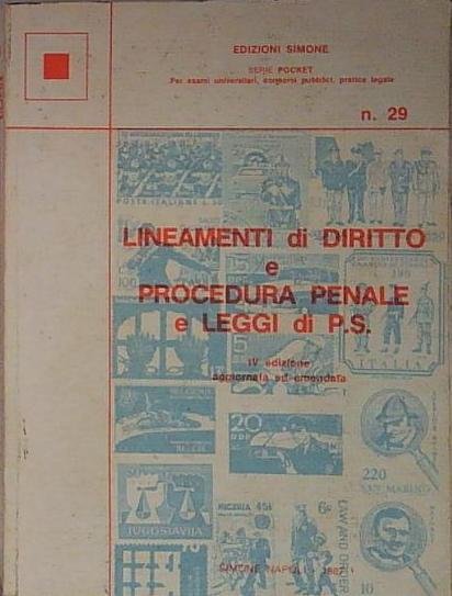 lineamenti di diritto e procedura penale e leggi di p.s.