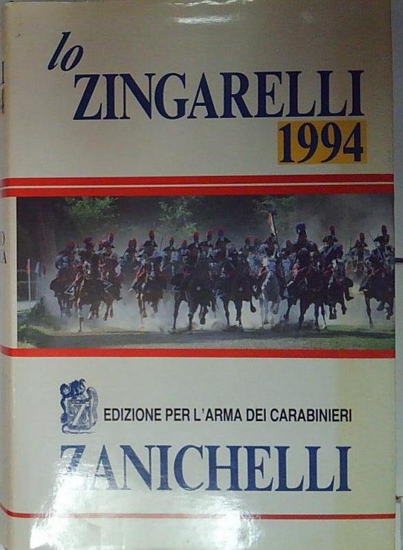 lo zingarelli 1994 edizione per l'arma dei carabinieri | Immagine principale