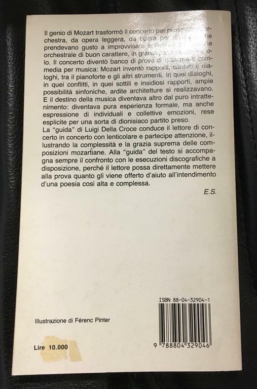 Luigi Della Croce I CONCERTI DI MOZART Oscar Mondadori 1983
