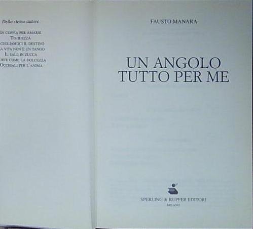 Manara UN ANGOLO TUTTO PER ME | Immagine principale