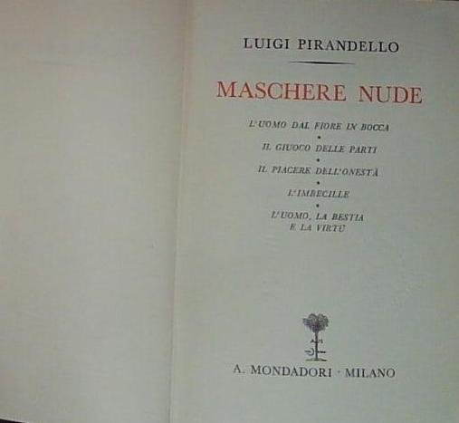 maschere nude l'uomo dal fiore in bocca il giuoco delle … | Immagine principale