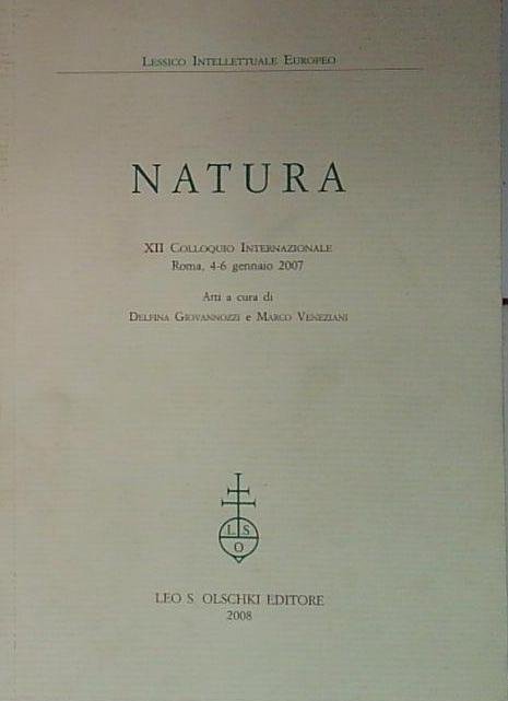 natura xii colloquio internazionale | Immagine principale