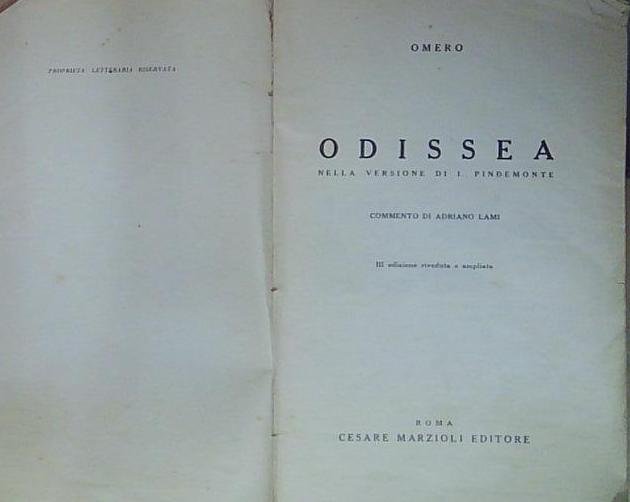 Omero ODISSEA | Immagine Gallery 2