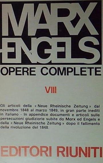 Opere complete vol VIII 1848-1849 | Immagine principale