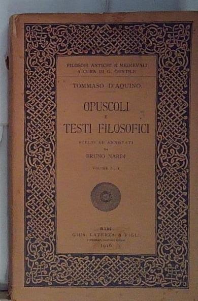 Opuscoli e testi filosofici Vol. II, I. | Immagine principale