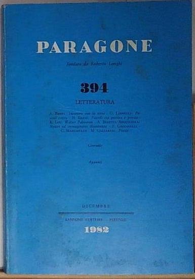 PARAGONE NUMERO 394 LETTERATURA 1982 | Immagine principale