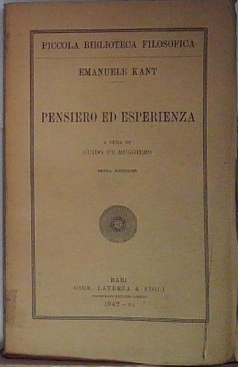 Pensiero ed esperienza | Immagine principale