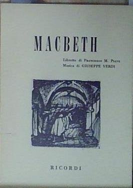 Piave MACBETH Casa Ricordi 1960 | Immagine principale