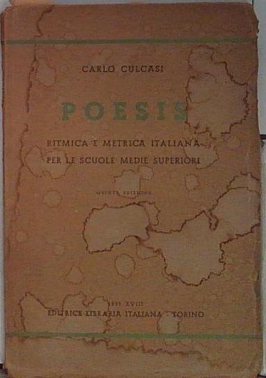 poesis ritmica e metrica italiana per le scuole medie superiori | Immagine principale
