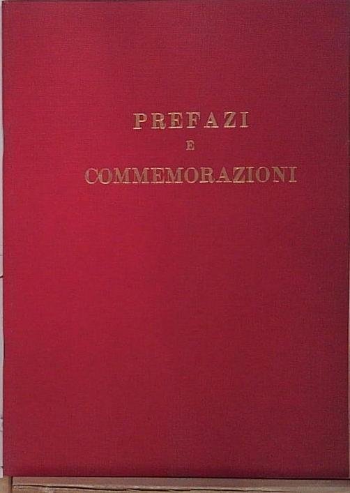 prefazi e commemorazioni | Immagine principale