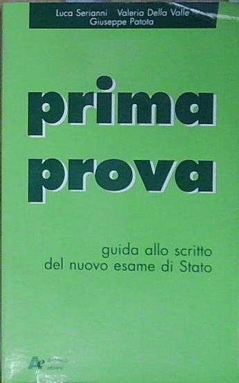 PRIMA PROVA. PER LE SCUOLE SUPERIORI | Immagine Gallery 2
