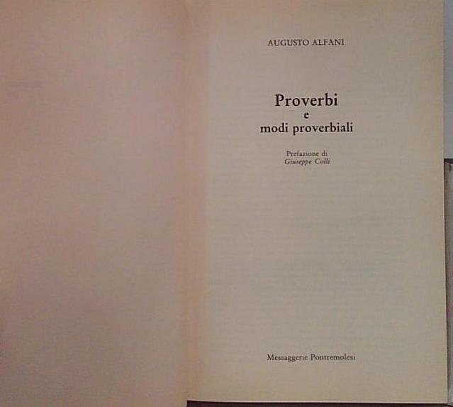 proverbi e modi proverbiali | Immagine principale