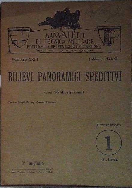 rilieviv panoramici speditivi fasc xxiii feb 1933 | Immagine principale