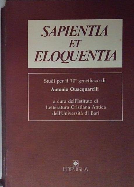 sapientia et eloquentia studi per il 70 genetliaco di antonio … | Immagine principale