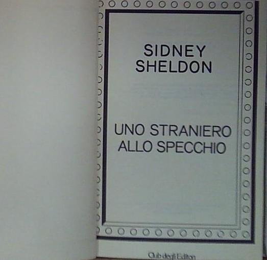 Sheldon UNO STRANIERO ALLO SPECCHIO cde | Immagine Gallery 2