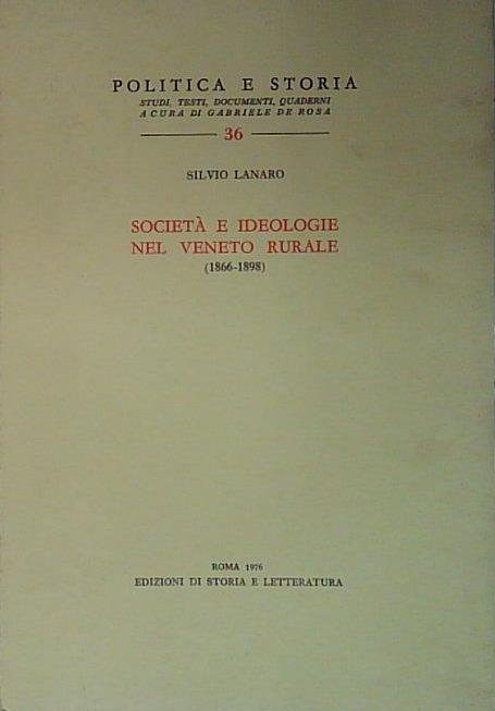 Società e Ideologie nel Veneto rurale (1866-1898) | Immagine principale