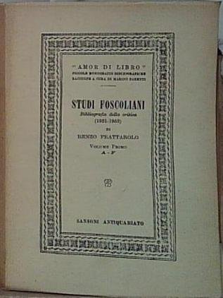 studi foscoliani | Immagine principale