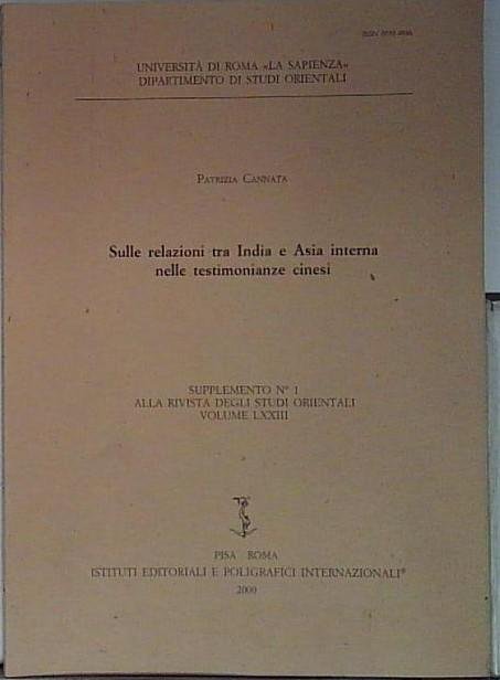 sulle relazioni tra india e asia interna nelle testimonianze cinesi | Immagine principale