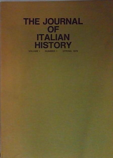the journal of italian history volume 1 number 1 | Immagine principale