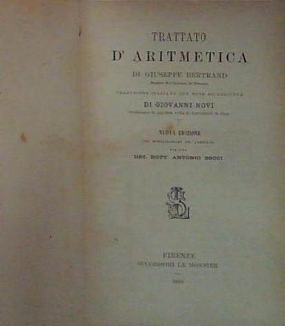 trattato d'aritmetica | Immagine principale