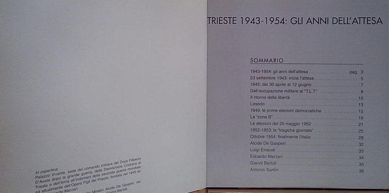 TRIESTE 1943 1954 GLI ANNI DELL&amp;#039;ATTESA | Immagine Gallery 2
