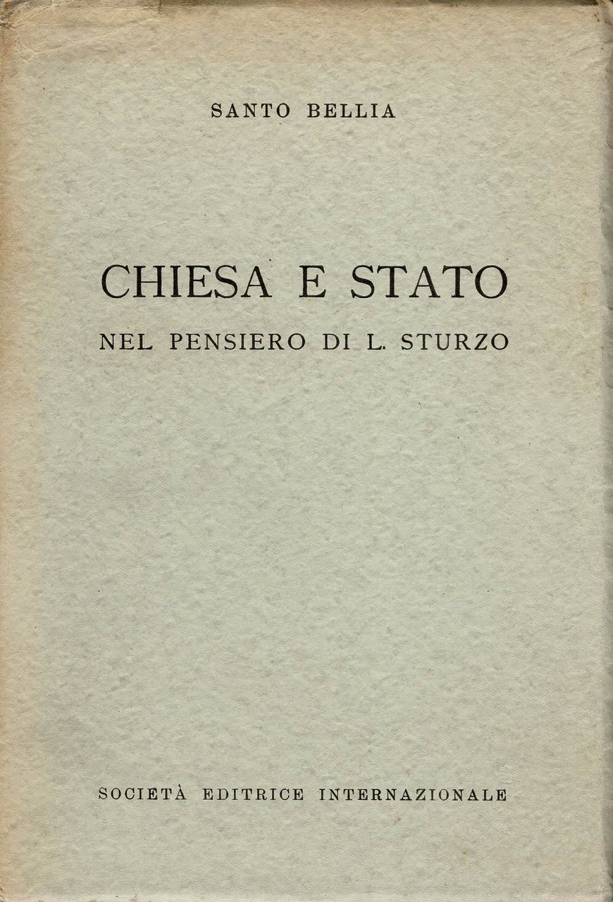Chiesa e Stato nel pensiero di L. Sturzo Con presentazione …