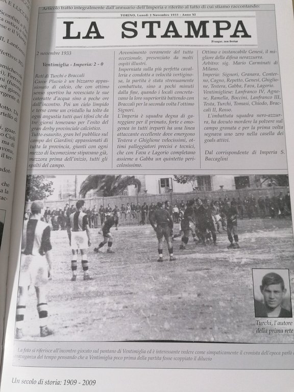 100 Anni Di Storia Della Nostra Ventimigliese Ventimiglia Calcio Libro …