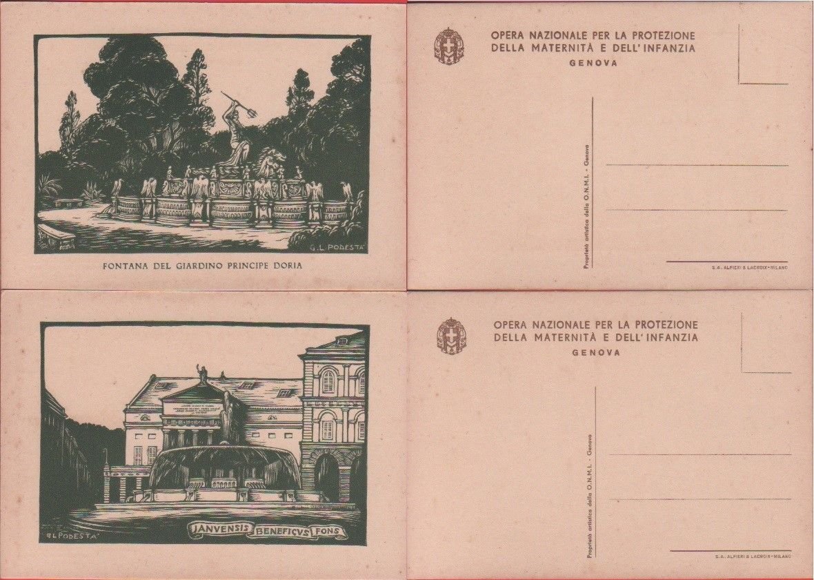 2 Cartoline - Opera nazionale della maternità e dell'infanzia. GL. … | Immagine principale