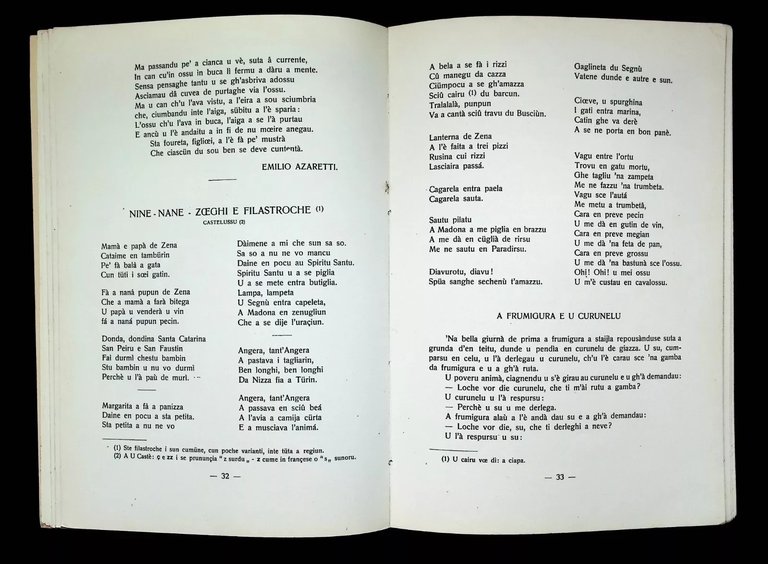 A Barma Grande Antulugia Intemelia Libru Primu Dialetti Ventimiglia Mentone …