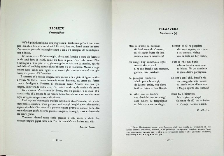 A Barma Grande Antulugia Intemelia Libru Segundu Dialetti Ventimiglia Monegasco