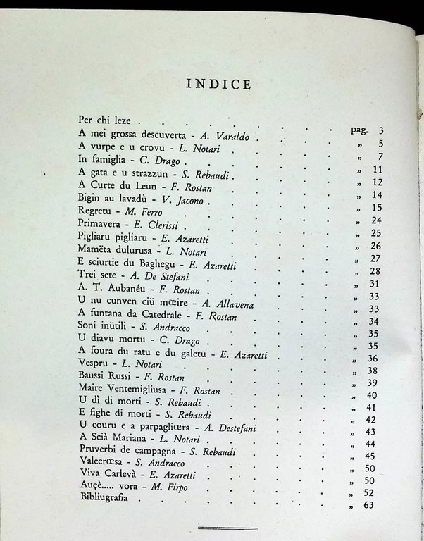 A Barma Grande Antulugia Intemelia Libru Segundu Dialetti Ventimiglia Monegasco | Immagine Gallery 9