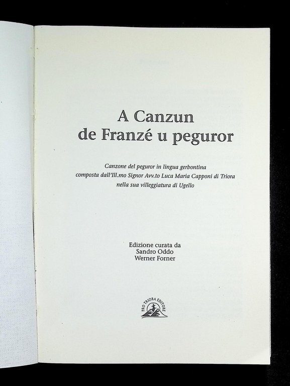 A canzun de Franzé u peguror | Immagine Gallery 3