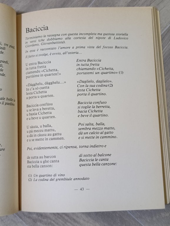 A cengia. Saggio di folclore ponentino