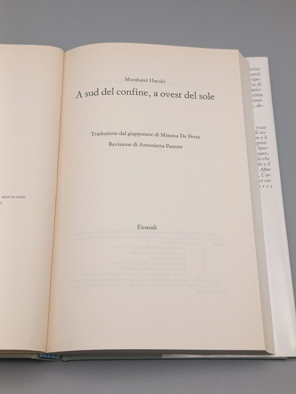 A sud del confine, a ovest del sole